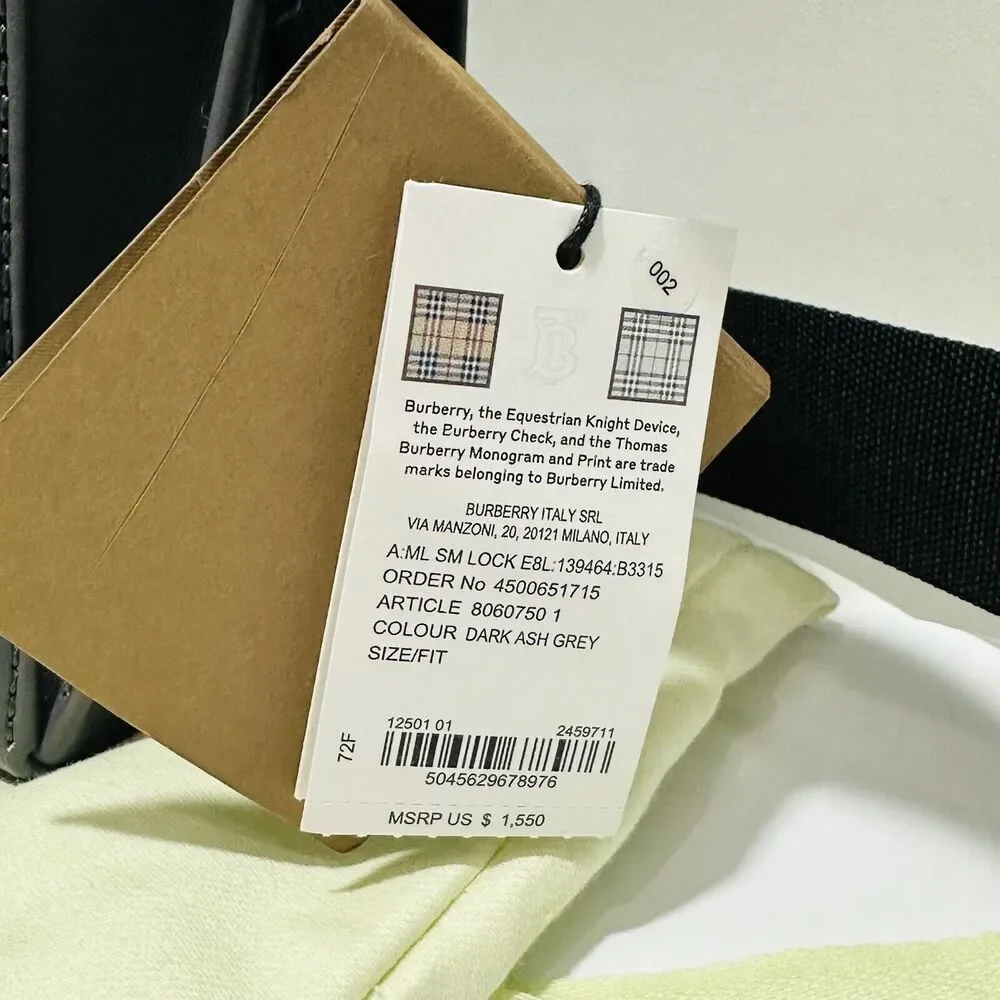 Burberry Leather Horseferry Debossed Logo Messenger Bag Small 8L NWT $1,550